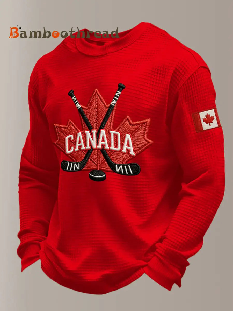 Men’s Canada Hockey Printed Casual Top Multicolour / S