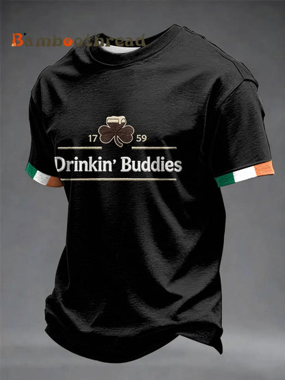 Men’s Drinkin’ Buddies short sleeves t-shirt Black / S