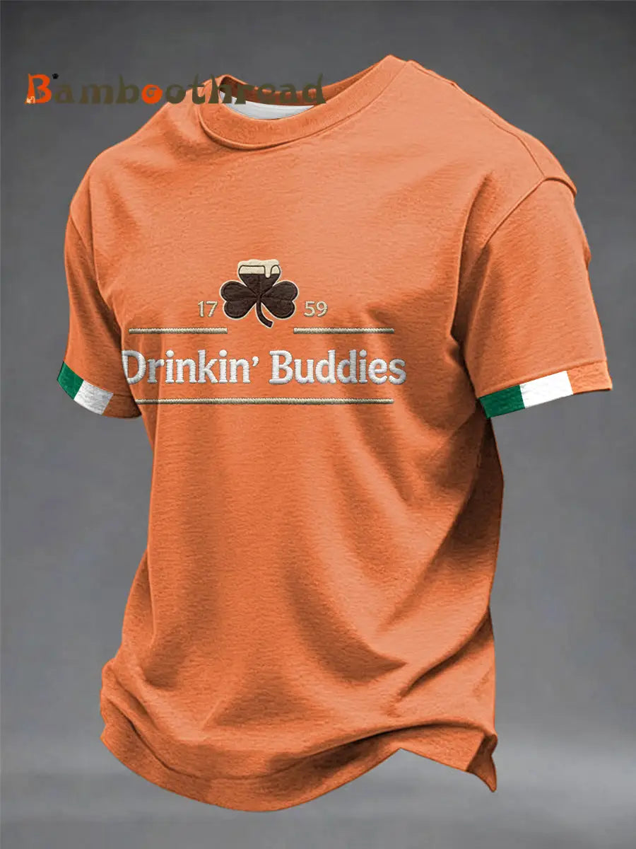 Men’s Drinkin’ Buddies short sleeves t-shirt Orange / S