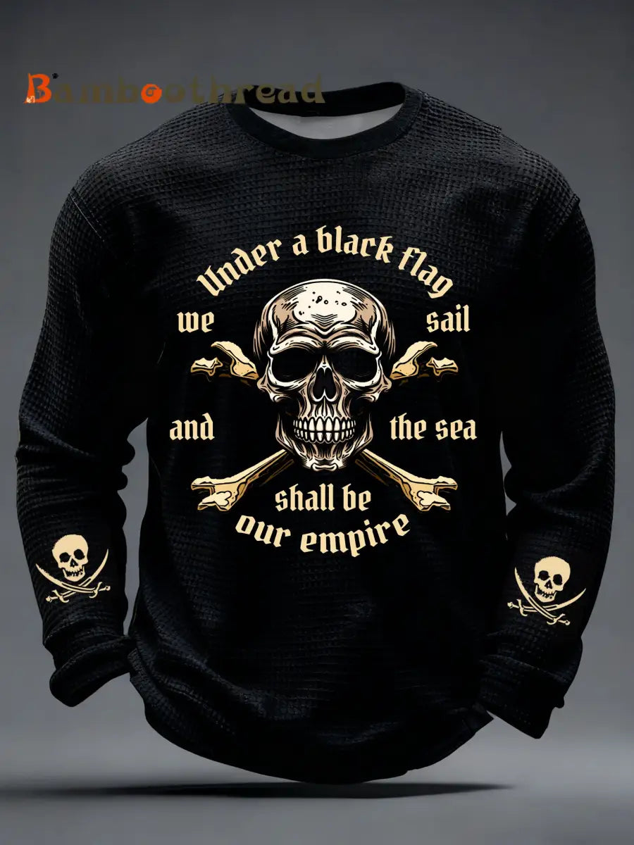 Men’s Gasparilla Pirate Festival Printed Waffle Sweatshirt Black / S