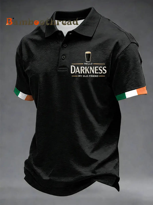 Men’s Hello Darkness My Old Friend shirt Black / S