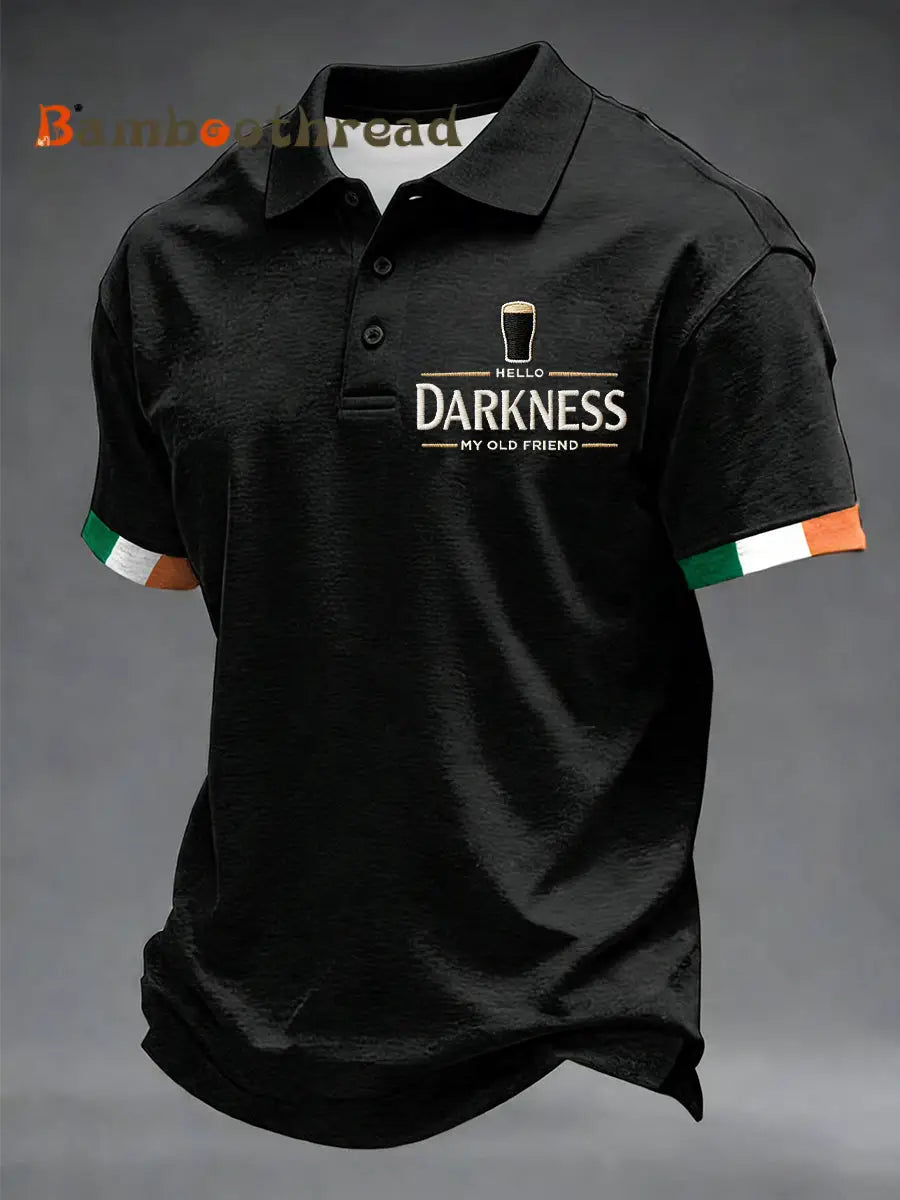Men’s Hello Darkness My Old Friend shirt Black / S