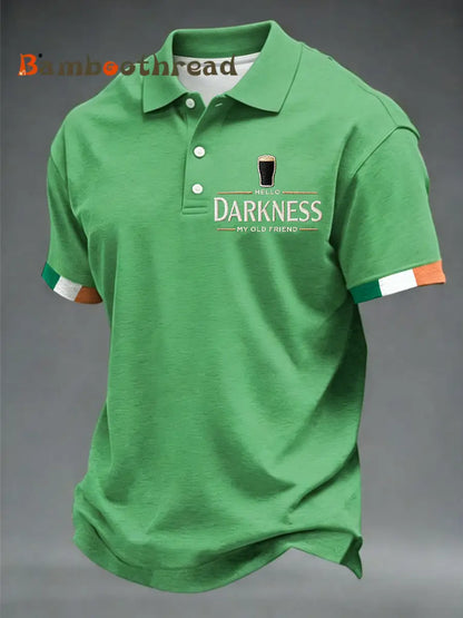 Men’s Hello Darkness My Old Friend shirt Green / S
