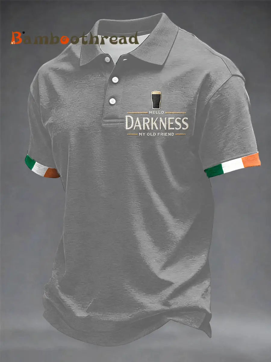 Men’s Hello Darkness My Old Friend shirt Light Gray / S