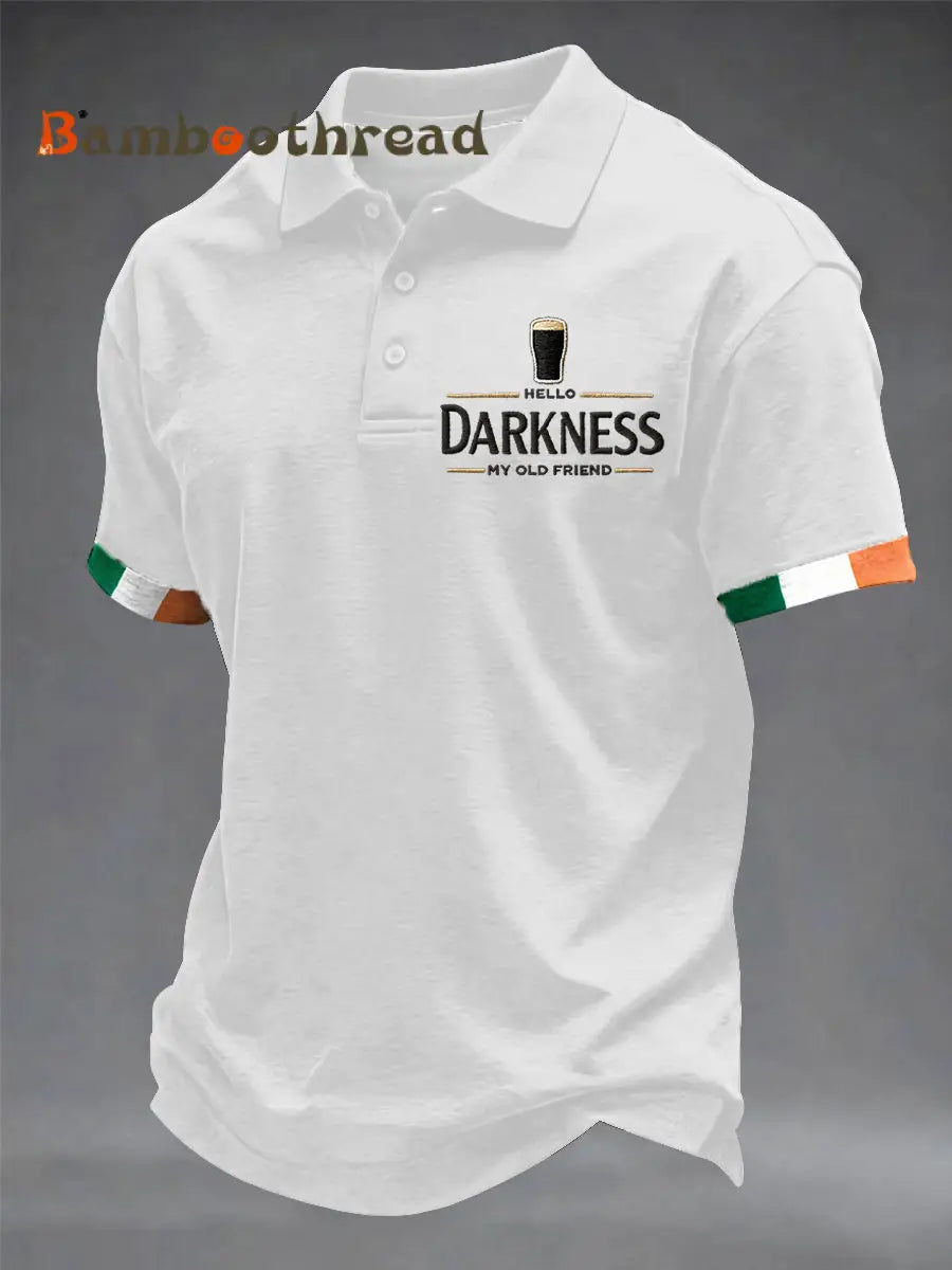 Men’s Hello Darkness My Old Friend shirt White / S