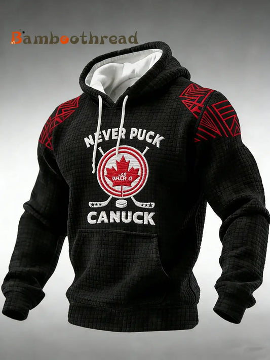 Men’s Hockey Canada Never Puck With a Canuck Hoodie Black / S