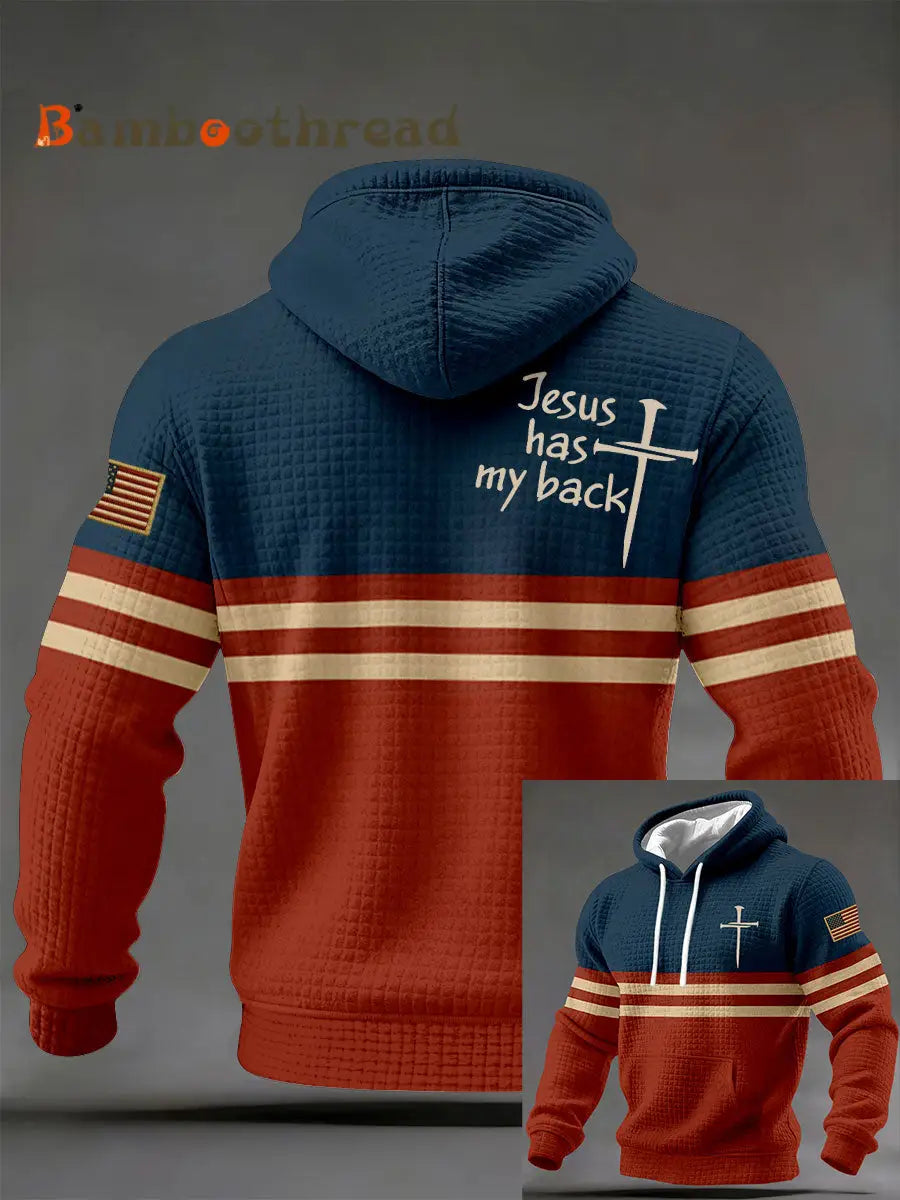 Men’s Jesus Has My Back Hoodies As picture / S