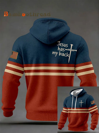 Men’s Jesus Has My Back Hoodies As picture / S
