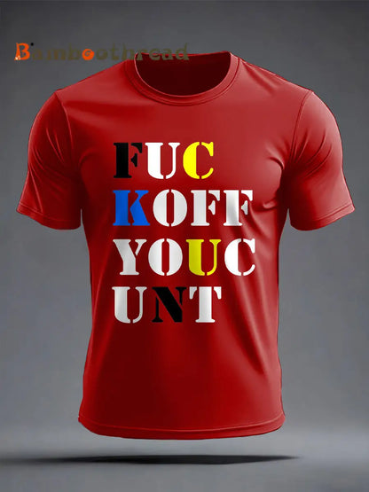 Men’s Lemon Roses Music Lover Printed T-shirt Pure Red / S