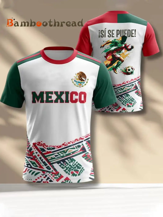 Men’s Mexico Football Lover Printed short sleeves t-shirt As picture / S