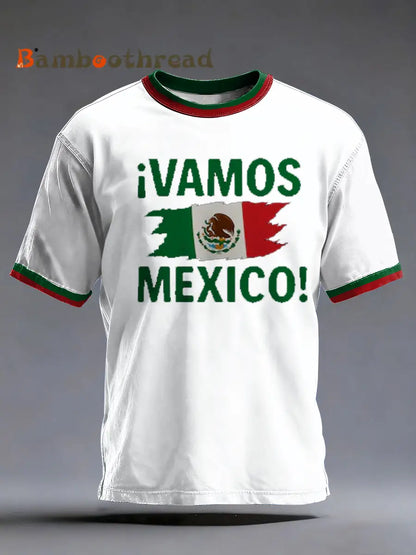 Men’s Mexico Football Lover Printed short sleeves t-shirt White / S