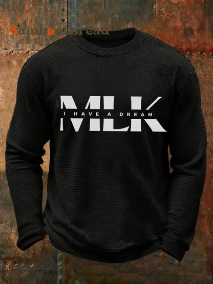Men’s MLK Day Long-Sleeve Waffle T-Shirt Black / S