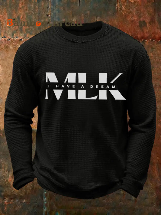 Men’s MLK Day Long-Sleeve Waffle T-Shirt Black / S