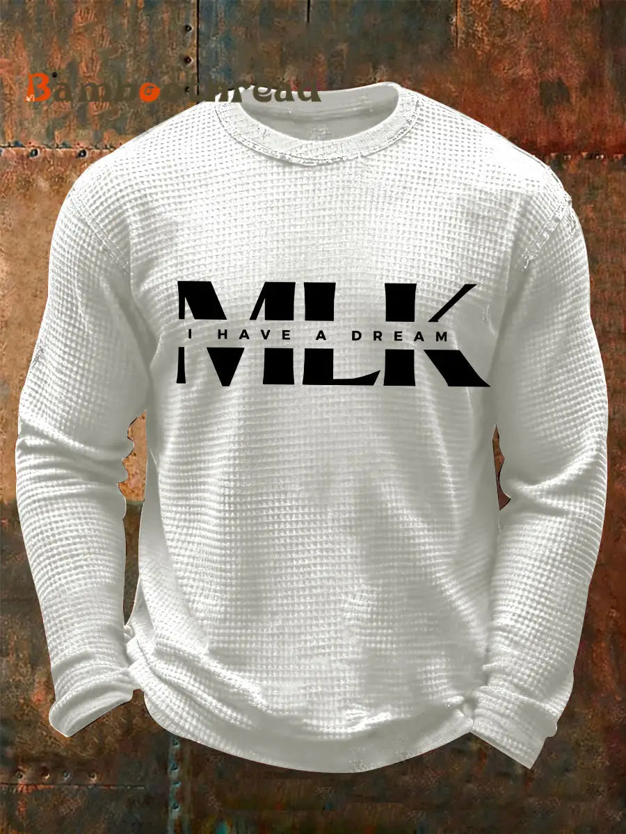 Men’s MLK Day Long-Sleeve Waffle T-Shirt White / S