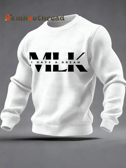 Men’s MLK Day Waffle Sweatshirt White / S