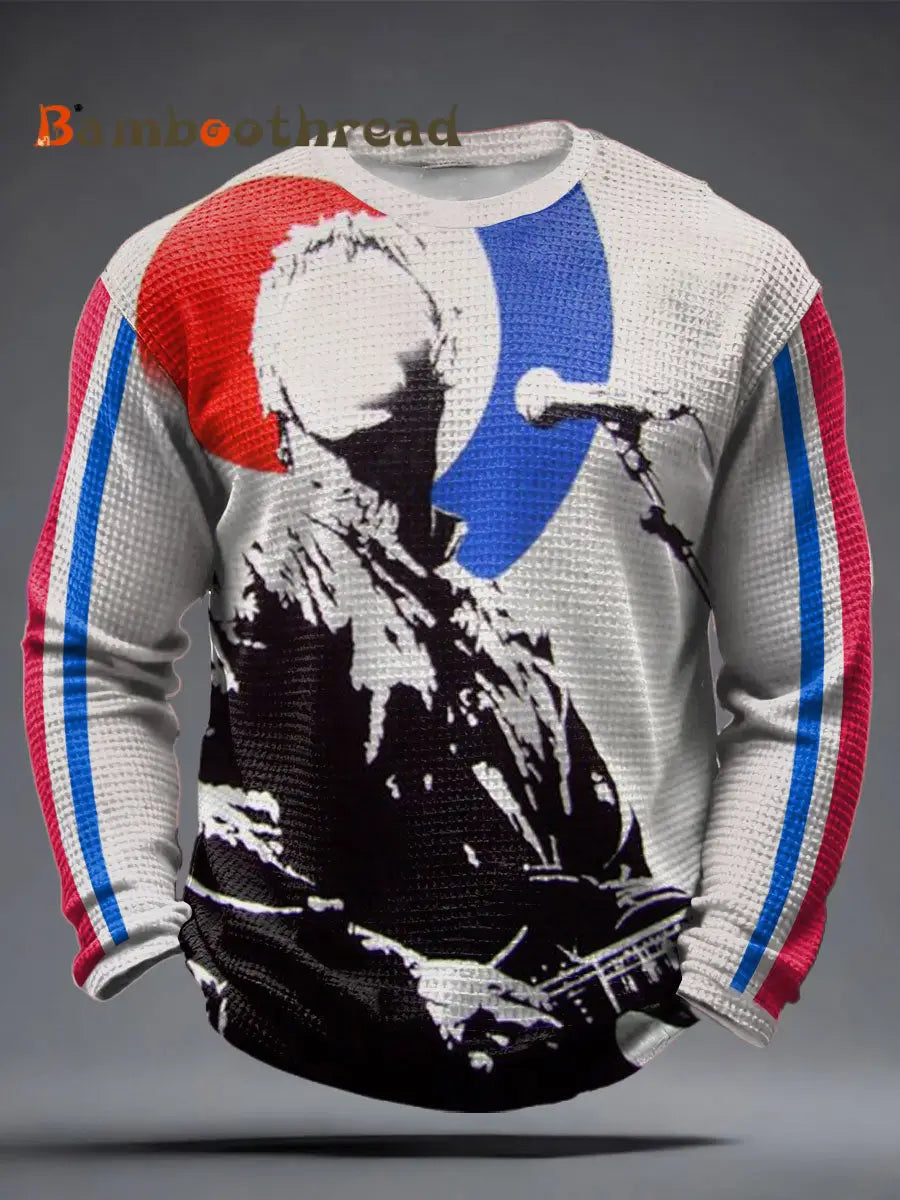 Men’s Modfather UK Music Mods Lover Printed Waffle Tops As picture / S