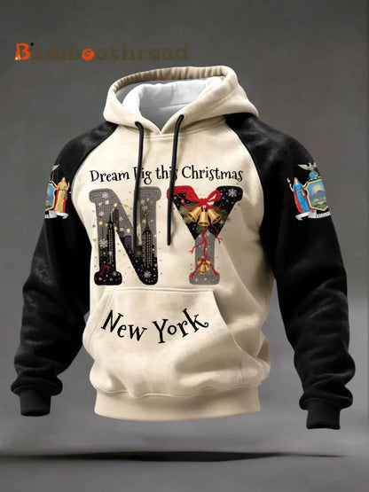 Men’s New York Christmas Hoodies Black / S