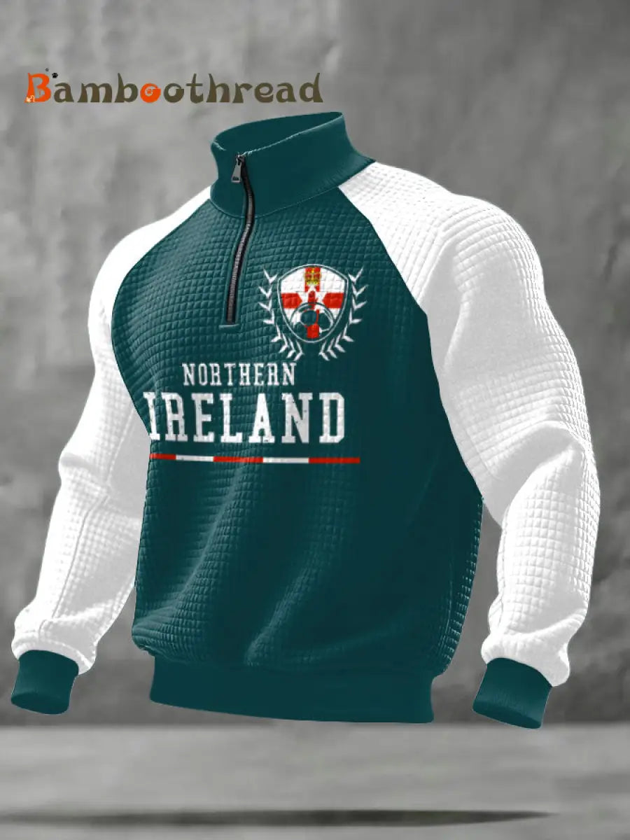 Men’s Northern Ireland Football Lover Printed Sweatshirt Green / S