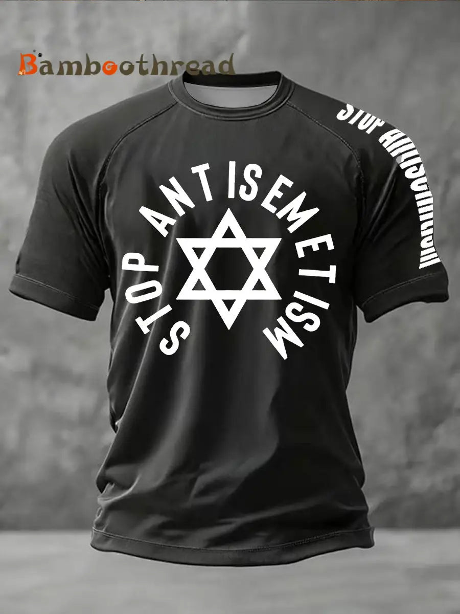 Men’s Oppose antisemitism short sleeve t-shirt Black / S