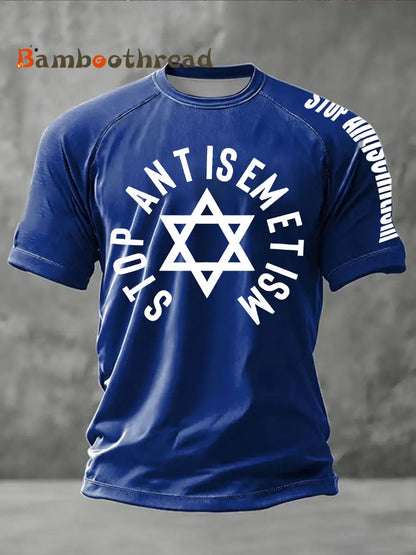 Men’s Oppose antisemitism short sleeve t-shirt Blue / S