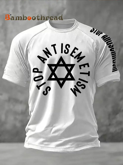 Men’s Oppose antisemitism short sleeve t-shirt White / S