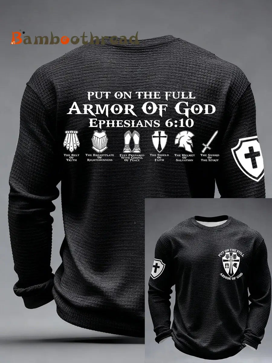 Men’s ’Put on the Full Armor of God’ T-shirts Black / S