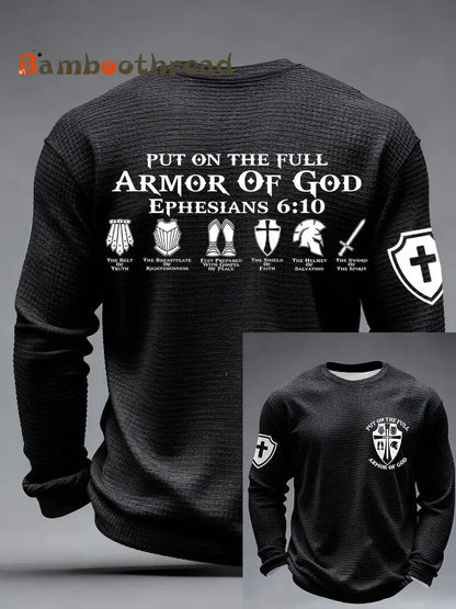 Men’s ’Put on the Full Armor of God’ T-shirts Black / S