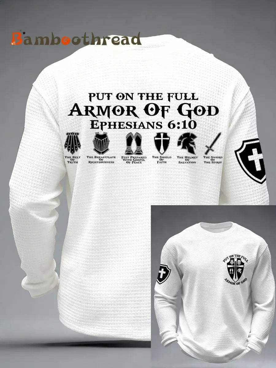 Men’s ’Put on the Full Armor of God’ T-shirts White / S