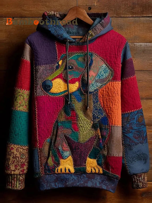 Men’s Retro Abstract Animal Art Print Comfortable Sweatshirt A / S