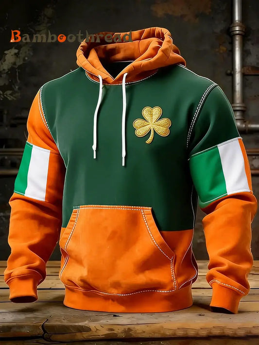 Men’s St.Patrick’s Day Casual Hoodie As picture / S