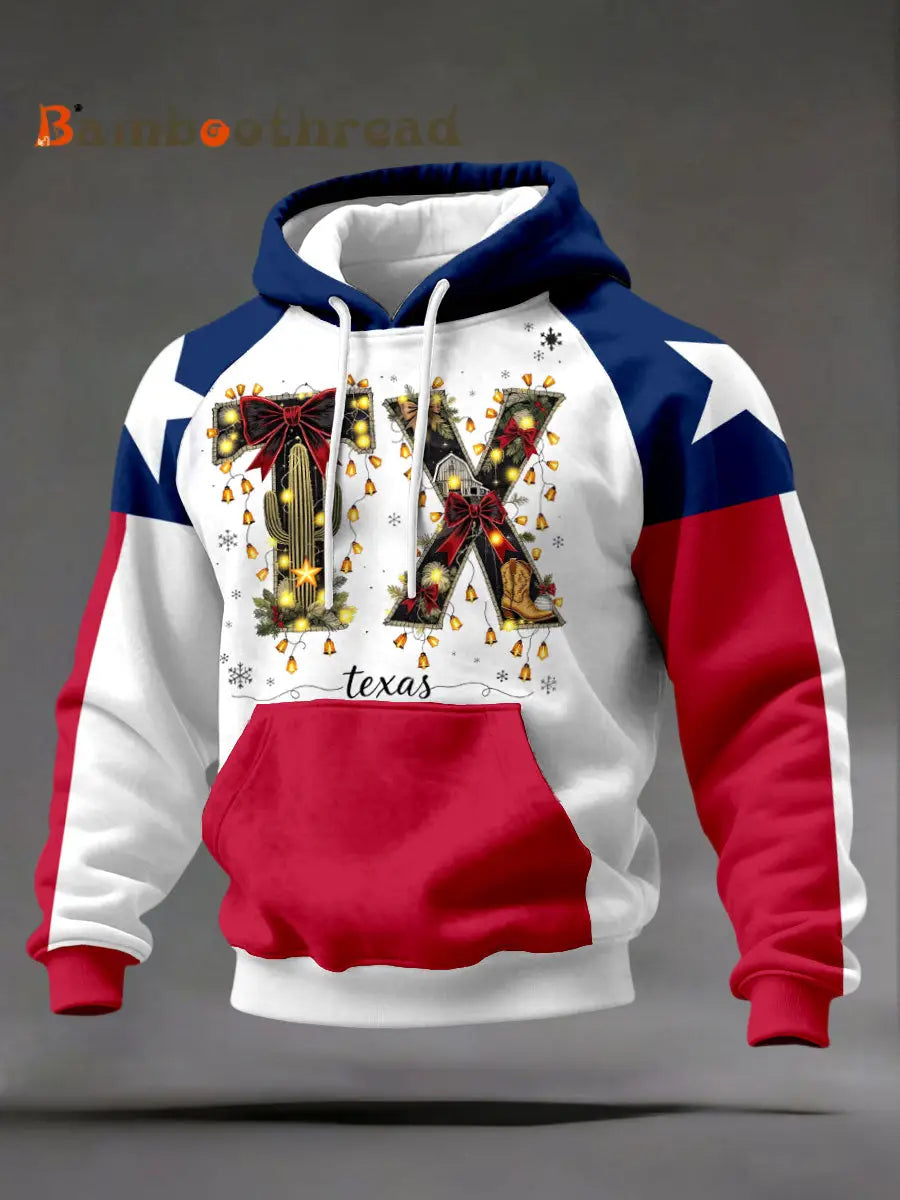 Men’s Texas Christmas Hoodies As picture / S