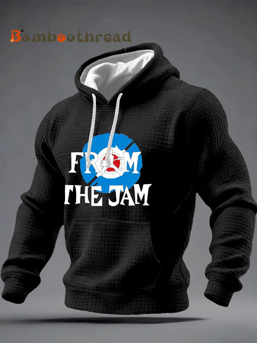 Men’s The Jam Checkered Cotton Hoodie Black / S