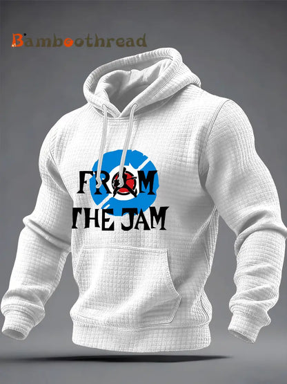 Men’s The Jam Checkered Cotton Hoodie White / S