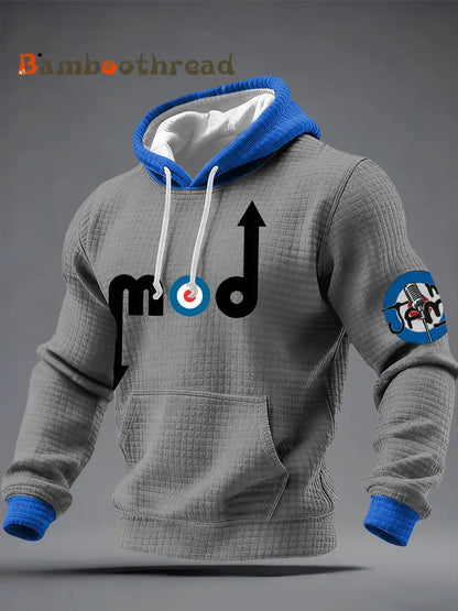 Men’s The Mod The Jam Checkered Cotton Hoodie Gray / S