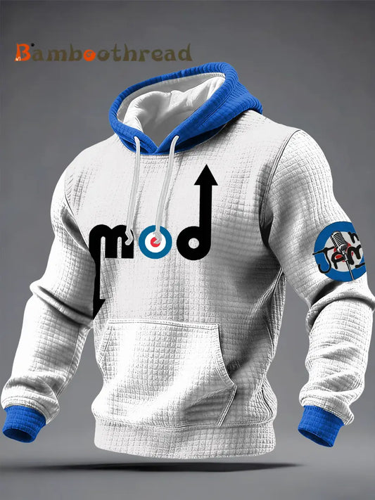 Men’s The Mod The Jam Checkered Cotton Hoodie White / S