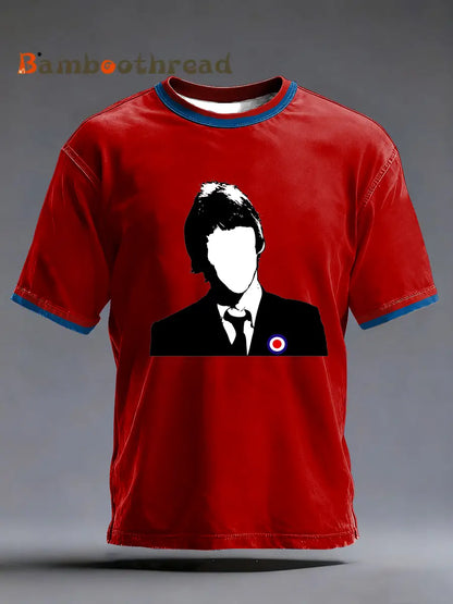 Men’s The Modfather Paul Weller short sleeves t-shirt Red / S