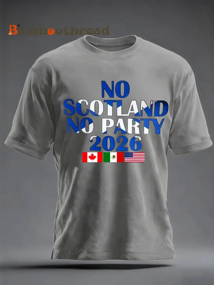 Men’s UK Football Lover 2026 Printed imitation cotton short-sleeved T-shirt Light Gray / S