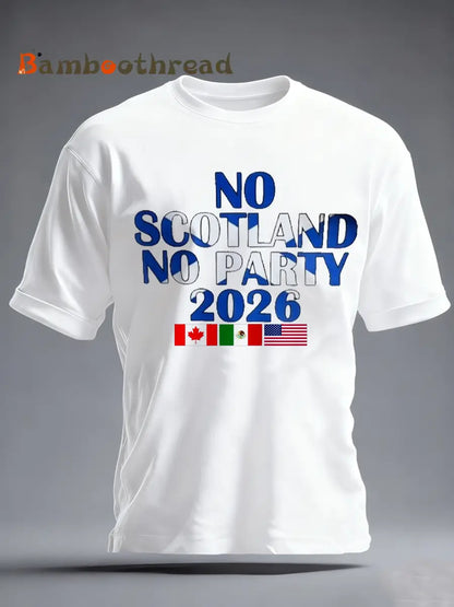 Men’s UK Football Lover 2026 Printed imitation cotton short-sleeved T-shirt White / S