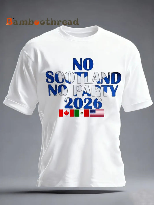 Men’s UK Football Lover 2026 Printed imitation cotton short-sleeved T-shirt White / S