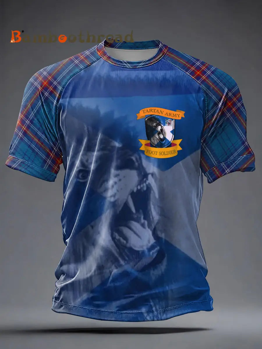 Men’s UK Football Lover Scotland Printed short sleeve t-shirt As picture / S