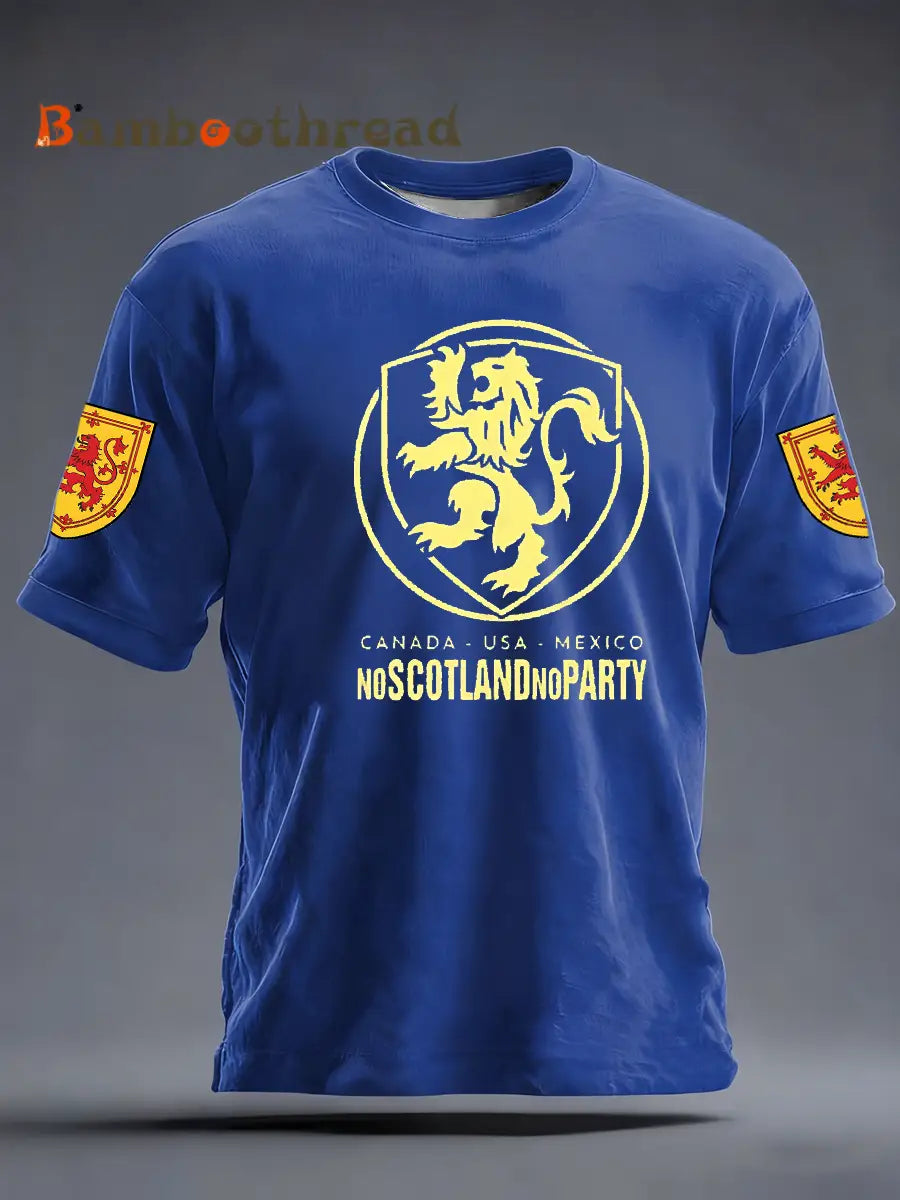 Men’s UK Football Lover Scotland short sleeves t-shirt Blue / S