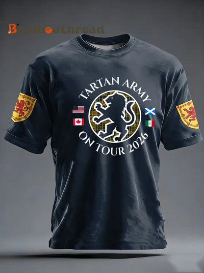 Men’s UK Football Lover Scotland short sleeves t-shirt Navy Blue / S