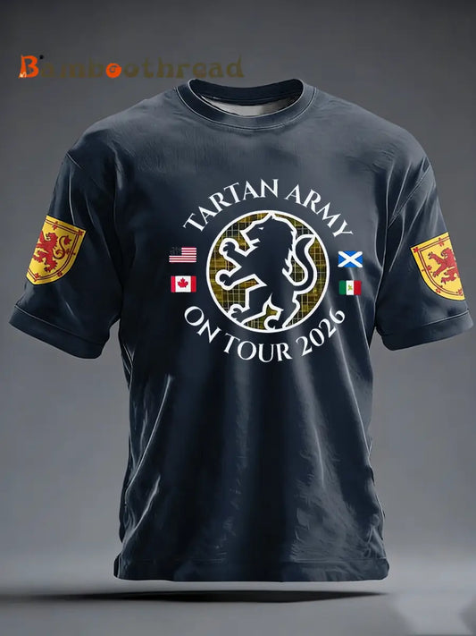 Men’s UK Football Lover Scotland short sleeves t-shirt Navy Blue / S