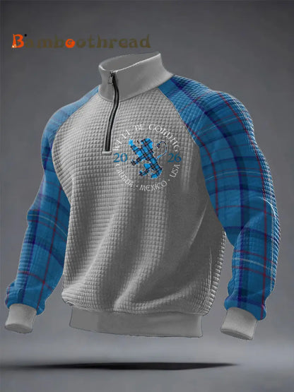 Men’s UK Scotland Football Lover We’ll Be Coming 2026 Printed Sweatshirt Light Gray / S