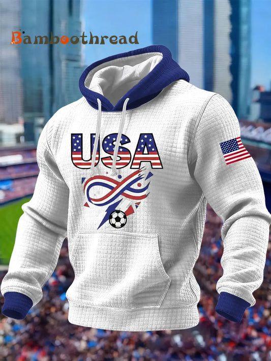 Men’s USA Soccer Printed Hoodie White / S