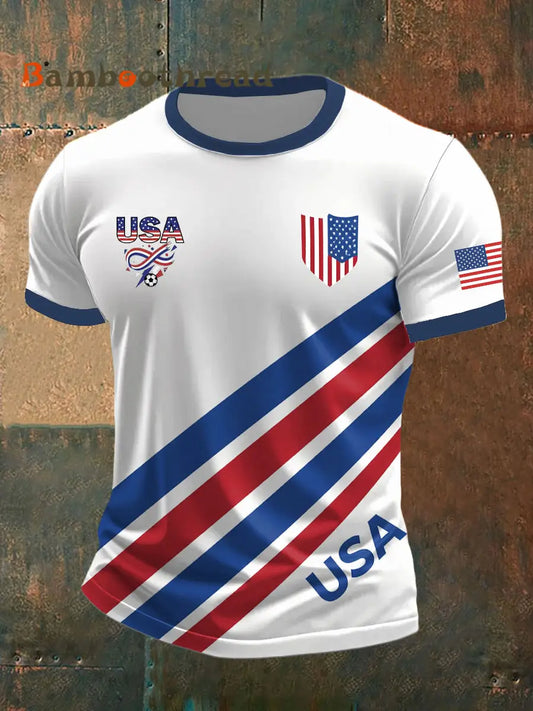 Men’s USA Soccer Printed T-shirt White / S