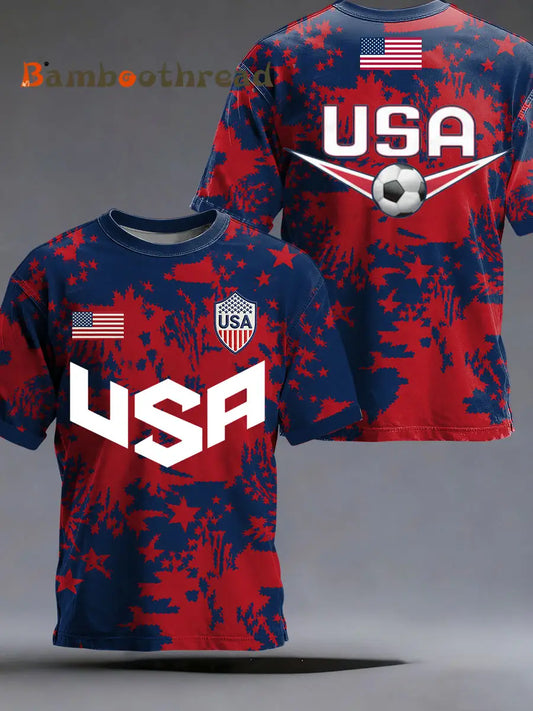 Men’s USA Soccer Short Sleeves T-shirt As picture / S