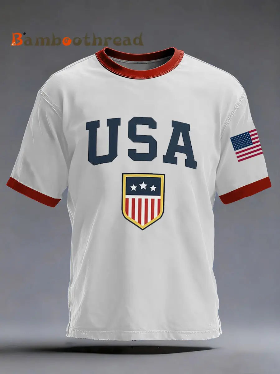 Men’s USA Soccer Short Sleeves T-shirt White / S