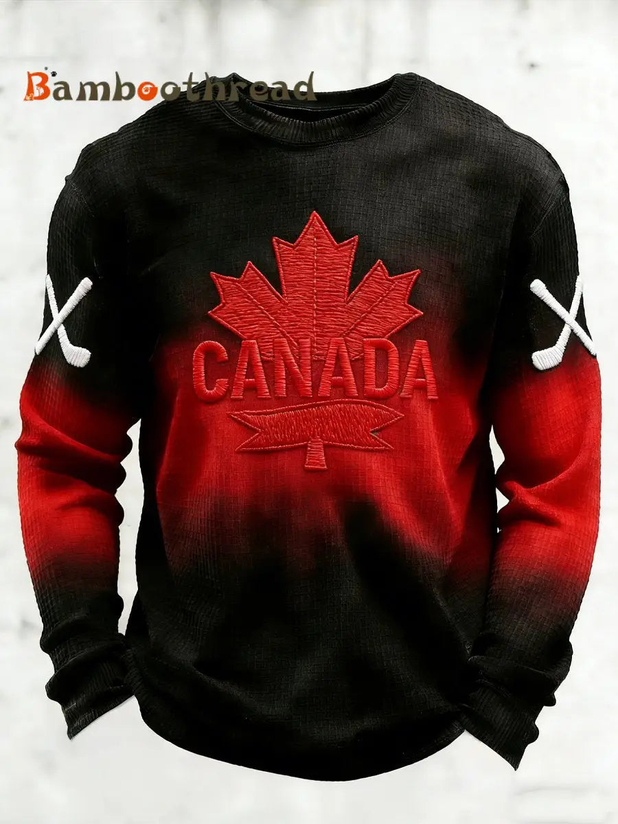 Men’s Vintage Canadian Hockey T-shirt Red / S