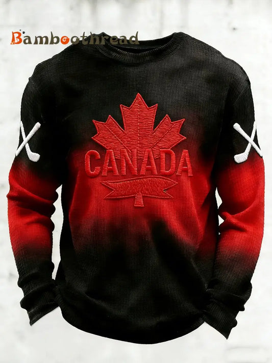 Men’s Vintage Canadian Hockey T-shirt Red / S